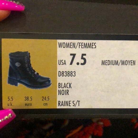 HARLEY DAVIDSON WOMENS RAINE STEEL TOE BOOTS 🖤 - Picture 8 of 8